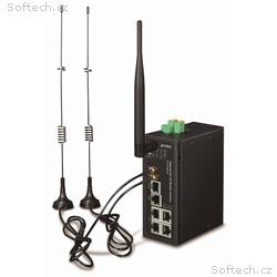 Planet IoT, M2M průmyslová brána, 1xWAN+3xLAN 1Gb,