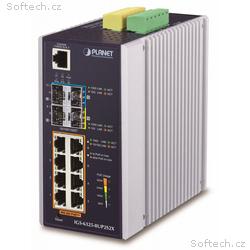 Planet IGS-6325-8UP2S2X průmyslový L3 switch, 8x1G