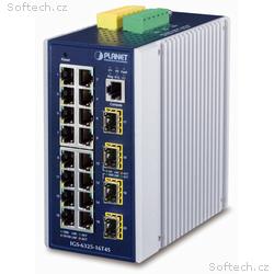 Planet IGS-6325-16T4S průmyslový L3 switch, 16x1Gb