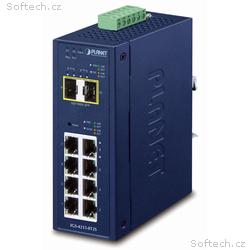 Planet IGS-4215-8T2S průmyslový L2 switch, 8x1Gb, 