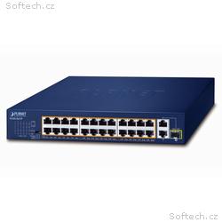Planet FGSD-2621P PoE switch, 24x100M + 1x1Gb RJ45