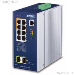 Planet IGS-4215-4UP4T2S průmyslový L2 switch, 8x1G