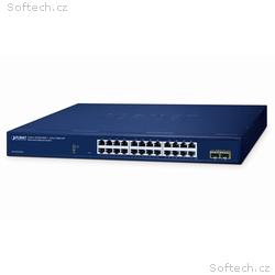 Planet GS-2210-24T2S WEBsmart L2 switch, 24x1Gb, 2