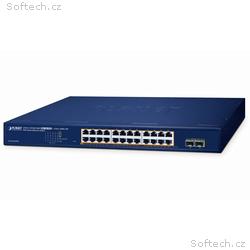 Planet GS-2210-24P2S WEBsmart L2 switch, 24x1Gb, 2