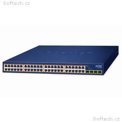 Planet GSW-5240HP L2 switch, 48x1Gb, 4x1Gb SFP, 48