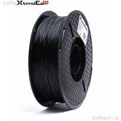 XtendLAN TPU filament 1,75mm průhledný černý 1kg