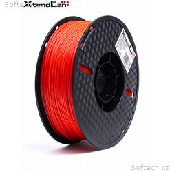 XtendLAN TPU filament 1,75mm průhledný červený 1kg