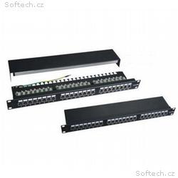 XtendLan Patch panel 19", 24 portů, stíněný, Cat5e