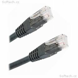 XtendLan Patch kabel Cat 5e UTP 0,5m - černý
