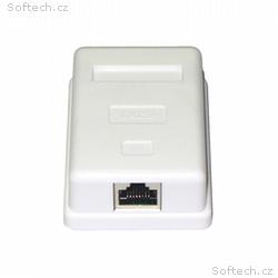 XtendLan Zásuvka 1x RJ-45, Cat5e, stíněná, na zeď,