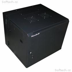 XtendLan 9U, 600x550, na zeď, dvoudílný, plné dveř