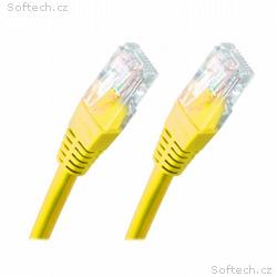 XtendLan Patch kabel Cat 5e UTP 0,5m - žlutý