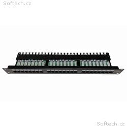 XtendLan Patch panel 19", 24 portů, Cat5e, UTP, vy