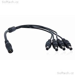 XtendLan Napájecí kabel, splitter 1 na 4, jack 2,1