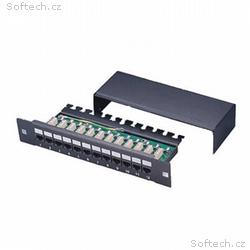 XtendLan Patch panel 10", 12 portů, 1U, Cat5e, stí