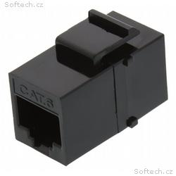 XtendLan Keystone, spojka, RJ45, CAT6, UTP, černý,