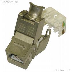 XtendLan Keystone jack RJ45, zaklapávací, CAT6A, S