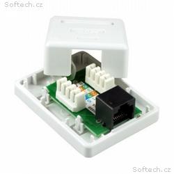 XtendLan Zásuvka 1x RJ-45, Cat5e, nestíněná, na ze