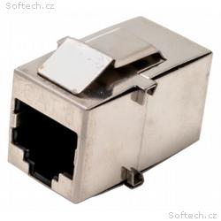 XtendLan Keystone, spojka, RJ45, CAT6, STP, stříbr