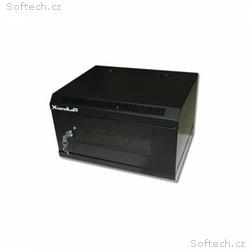 XtendLan Skříň 10", 4U, 280x350, černý, prosklený
