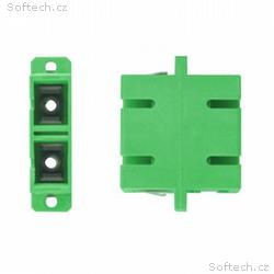 XtendLan SC-SC duplex adaptér SM, APC, zelený, do 