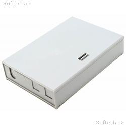 XtendLan mini rozvaděč, 4 porty, 1x průchozí kabel
