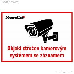 XtendLan Bezpečnostní tabulka (samolepka) pro kame