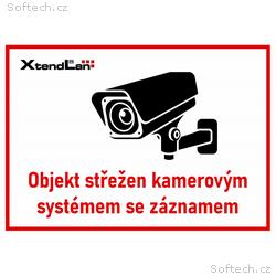 XtendLan Bezpečnostní tabulka (samolepka) pro kame