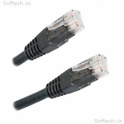 XtendLan Patch kabel Cat 6 UTP 0,5m - černý