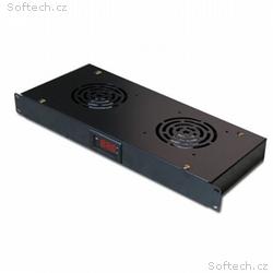 XtendLan Ventilace do 1U pozice, termostat, 2 vent