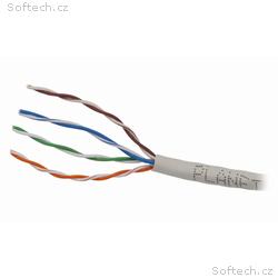 PLANET kabel UTP, drát, 4pár, Cat 5e, Planet Elite