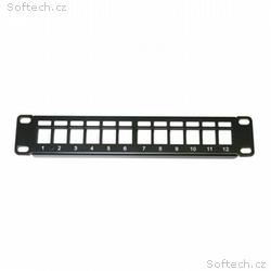 XtendLan Patch panel 10", 1U, 12 portů, neosazený