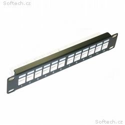 XtendLan Patch panel 10", 12 portů, 1U, Cat6