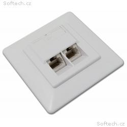 XtendLan Zásuvka 2x RJ-45, Cat6, nestíněná, pod om