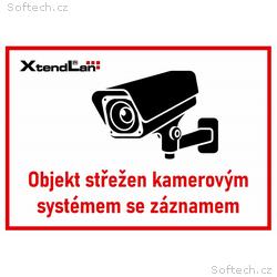 XtendLan Bezpečnostní tabulka (samolepka) pro kame