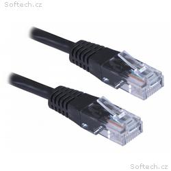 XtendLan Patch kabel Cat5e UTP 0,25m - černý