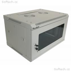XtendLan 6U, 600x450, na zeď, jednodílný, skleněné