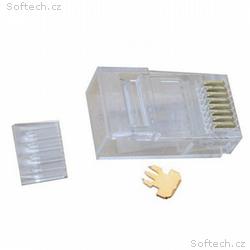 XtendLan Konektor UTP RJ45 CAT 6, drát, 50U, vklád
