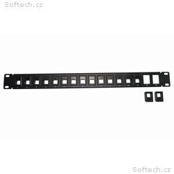 XtendLan Patch panel 19", 16 portů, 1U, neosazený,