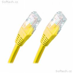 XtendLan Patch kabel Cat 6 UTP 0,25m - žlutý