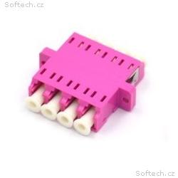 XtendLan LC-LC quad adapter, MM, OM4, fialová, do 