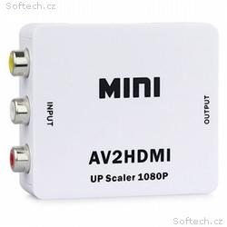 XtendLan Převodník Video PAL na HDMI, 1080p, 720p,