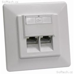XtendLan Zásuvka 2x RJ-45, Cat5e, stíněná, pod omí
