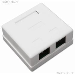 XtendLan Zásuvka 2x RJ-45, Cat5e, nestíněná, na ze