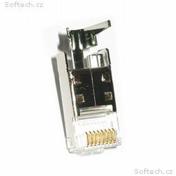 XtendLan Konektor STP RJ45 CAT6 s lisovacím klipem