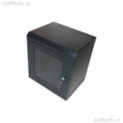 XtendLan Skříň 10", 9U, 280x350, černý, prosklený