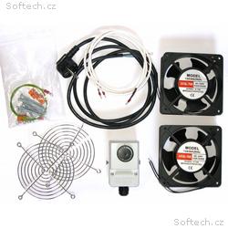 XtendLan Ventilace pro nástěnné rozvaděče, termost