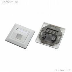 XtendLan Zásuvka 1x RJ-45, neosazená, pod omítku, 