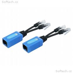 XtendLan POE extender, 2x PoE po jednom UTP kabelu