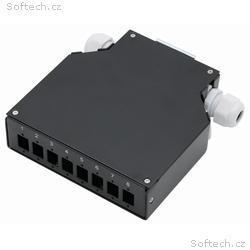 XtendLan mini rozvadeč na DIN lištu, 8x SC Simplex